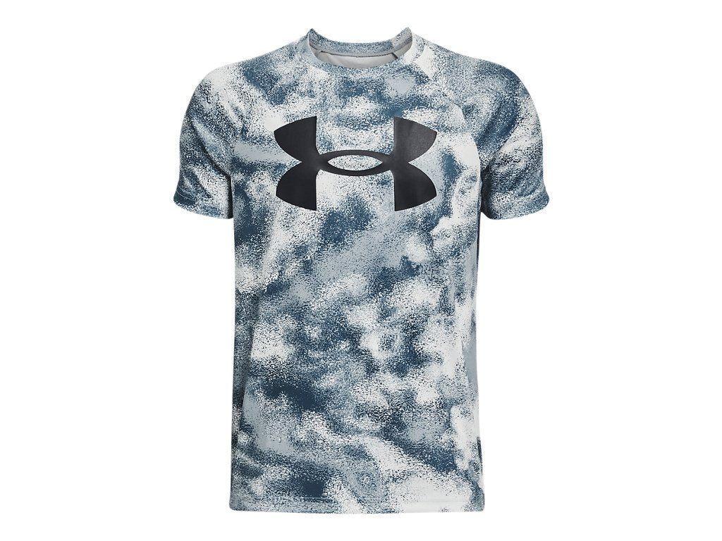 Under Armour Boys Tech Big Logo Printed Short Sleeve Shirt - Quick-Drying