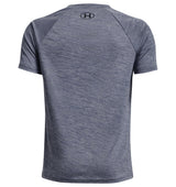Under Armour Boys Tech Split Logo Hybrid Short Sleeve Shirt - Quick-Drying
