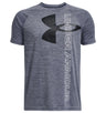 Under Armour Boys Tech Split Logo Hybrid Short Sleeve Shirt - Quick-Drying