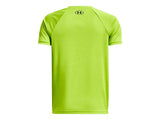 Under Armour Boys Tech Split Logo Hybrid Short Sleeve Shirt - Quick-Drying