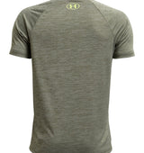 Under Armour Boys Tech Split Logo Hybrid Short Sleeve Shirt - Quick-Drying