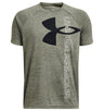 Under Armour Boys Tech Split Logo Hybrid Short Sleeve Shirt - Quick-Drying