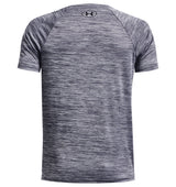 Under Armour Boys Tech Split Logo Hybrid Short Sleeve Shirt - Quick-Drying