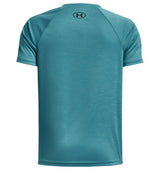 Under Armour Boys Tech Split Logo Hybrid Short Sleeve Shirt - Quick-Drying