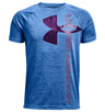 Under Armour Boys Tech Split Logo Hybrid Short Sleeve Shirt - Quick-Drying