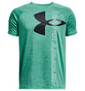 Under Armour Boys Tech Split Logo Hybrid Short Sleeve Shirt - Quick-Drying