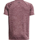 Under Armour Boys Tech Split Logo Hybrid Short Sleeve Shirt - Quick-Drying