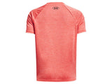 Under Armour Boys Tech Split Logo Hybrid Short Sleeve Shirt - Quick-Drying