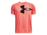 Under Armour Boys Tech Split Logo Hybrid Short Sleeve Shirt - Quick-Drying