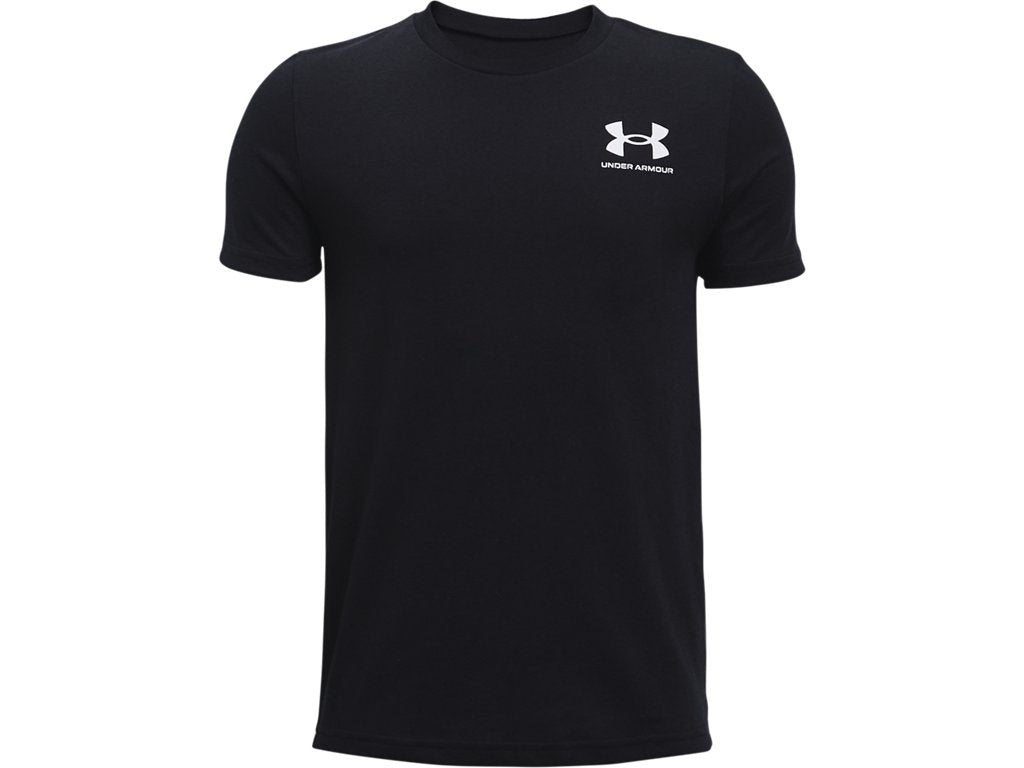 Under Armour Boys Left Chest Logo Short Sleeve T-Shirt - Quick-Drying Cotton Blend