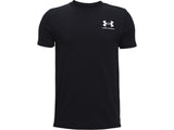 Under Armour Boys Left Chest Logo Short Sleeve T-Shirt - Quick-Drying Cotton Blend