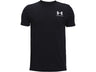 Under Armour Boys Left Chest Logo Short Sleeve T-Shirt - Quick-Drying Cotton Blend