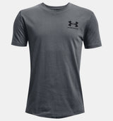 Under Armour Boys Left Chest Logo Short Sleeve T-Shirt - Quick-Drying Cotton Blend