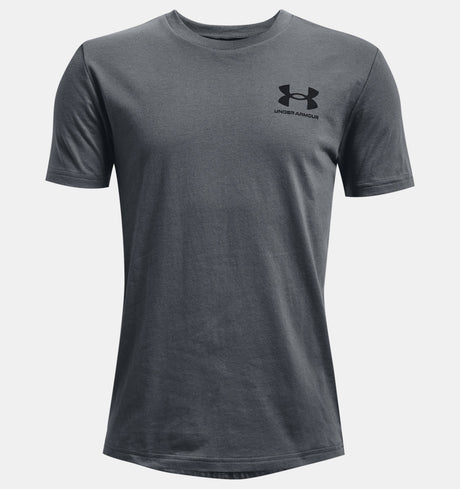 Under Armour Boys Left Chest Logo Short Sleeve T-Shirt - Quick-Drying Cotton Blend
