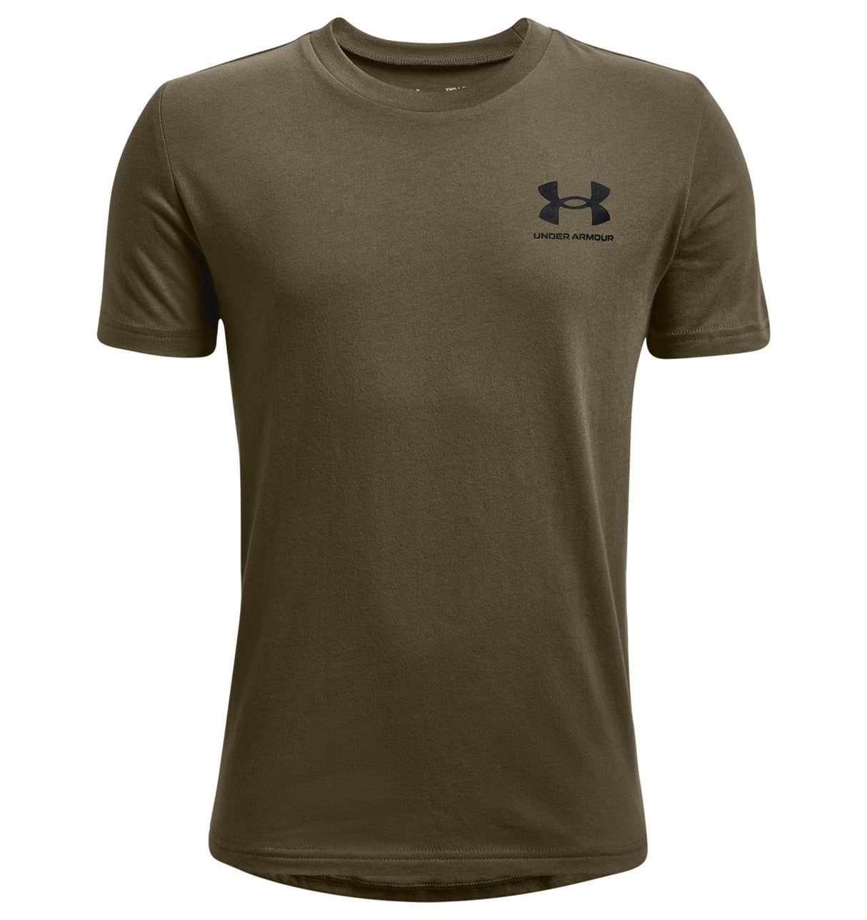 Under Armour Boys Left Chest Logo Short Sleeve T-Shirt - Quick-Drying Cotton Blend