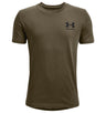Under Armour Boys Left Chest Logo Short Sleeve T-Shirt - Quick-Drying Cotton Blend
