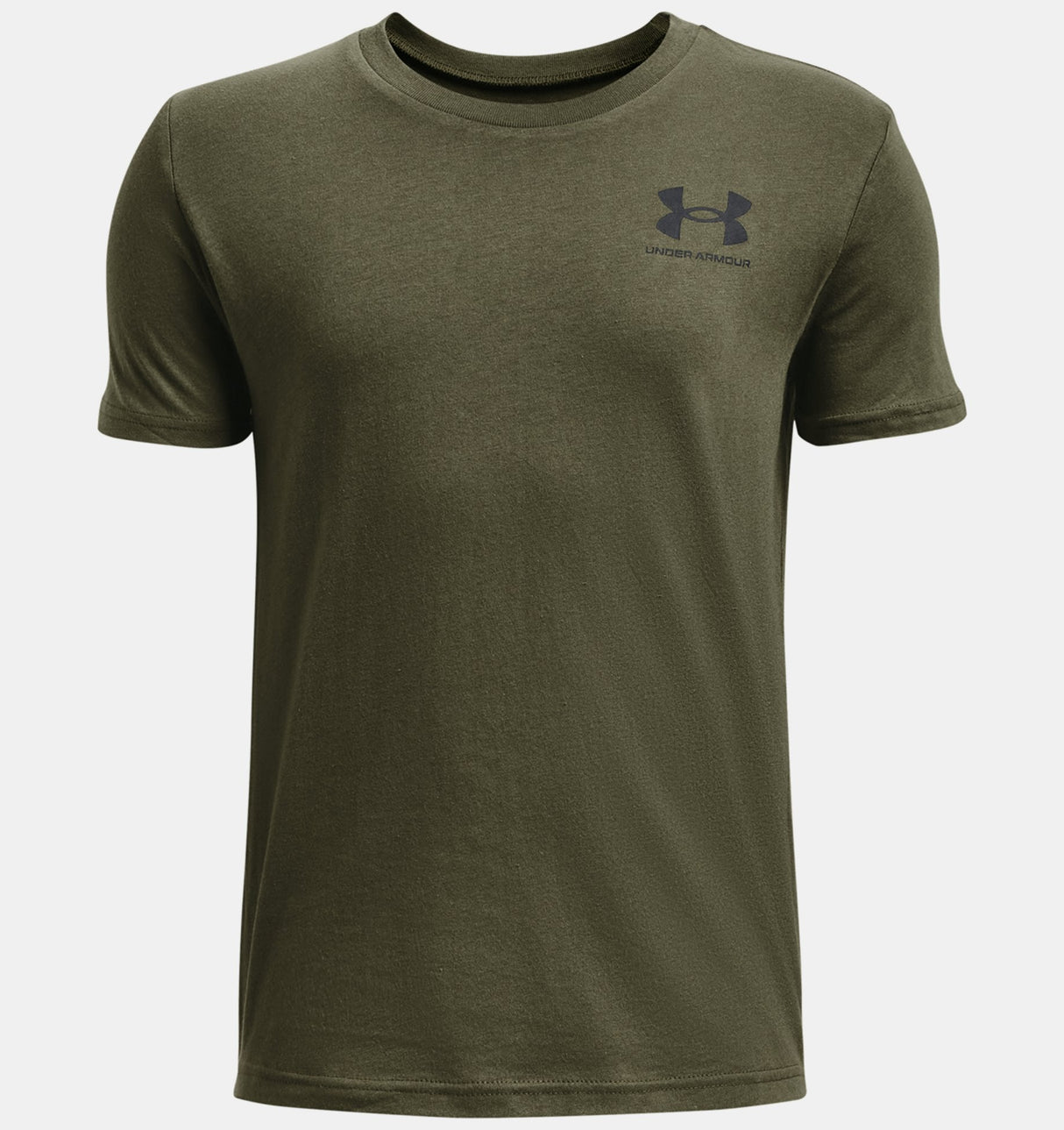 Under Armour Boys Left Chest Logo Short Sleeve T-Shirt - Quick-Drying Cotton Blend