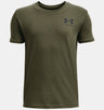 Under Armour Boys Left Chest Logo Short Sleeve T-Shirt - Quick-Drying Cotton Blend