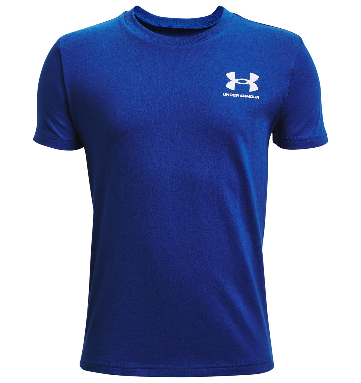 Under Armour Boys Left Chest Logo Short Sleeve T-Shirt - Quick-Drying Cotton Blend
