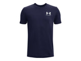 Under Armour Boys Left Chest Logo Short Sleeve T-Shirt - Quick-Drying Cotton Blend