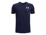Under Armour Boys Left Chest Logo Short Sleeve T-Shirt - Quick-Drying Cotton Blend