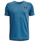 Under Armour Boys Left Chest Logo Short Sleeve T-Shirt - Quick-Drying Cotton Blend