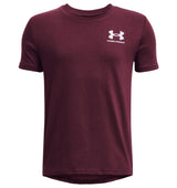 Under Armour Boys Left Chest Logo Short Sleeve T-Shirt - Quick-Drying Cotton Blend
