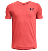 Under Armour Boys Left Chest Logo Short Sleeve T-Shirt - Quick-Drying Cotton Blend