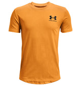 Under Armour Boys Left Chest Logo Short Sleeve T-Shirt - Quick-Drying Cotton Blend