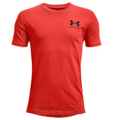 Under Armour Boys Left Chest Logo Short Sleeve T-Shirt - Quick-Drying Cotton Blend