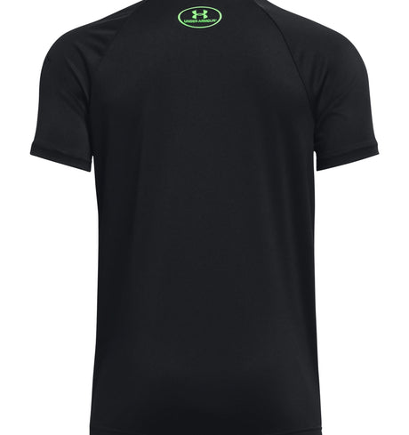 Under Armour Boys Tech Hybrid Print Fill Short Sleeve Shirt - Quick-Drying and Sweat-Wicking