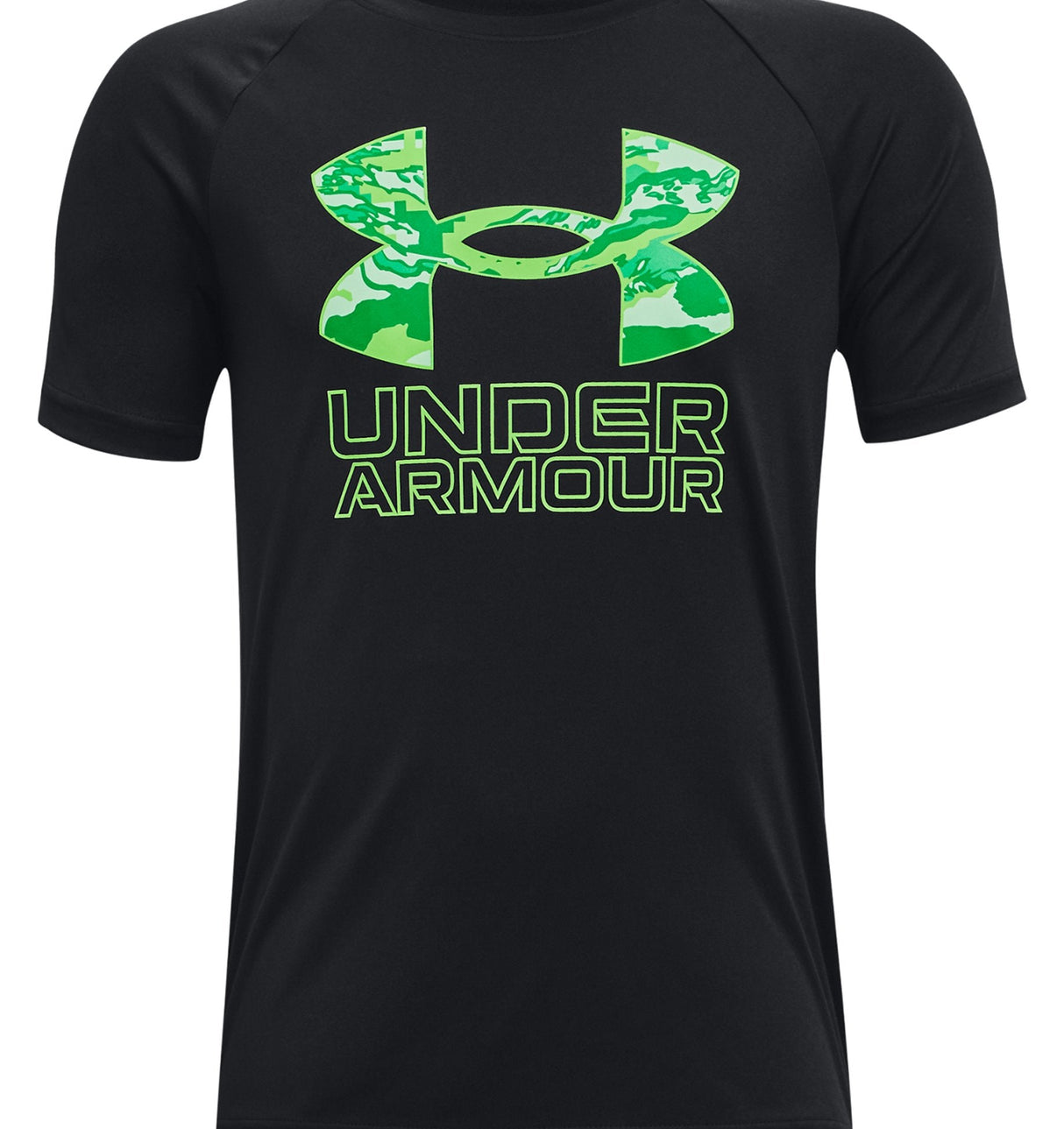 Under Armour Boys Tech Hybrid Print Fill Short Sleeve Shirt - Quick-Drying and Sweat-Wicking