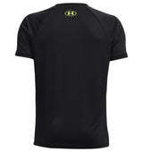 Under Armour Boys Tech Hybrid Print Fill Short Sleeve Shirt - Quick-Drying and Sweat-Wicking