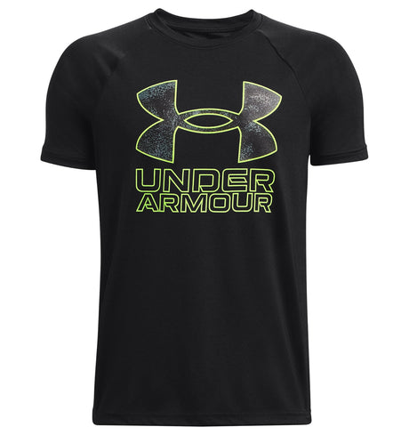 Under Armour Boys Tech Hybrid Print Fill Short Sleeve Shirt - Quick-Drying and Sweat-Wicking