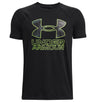 Under Armour Boys Tech Hybrid Print Fill Short Sleeve Shirt - Quick-Drying and Sweat-Wicking