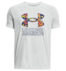 Under Armour Boys Tech Hybrid Print Fill Short Sleeve Shirt - Quick-Drying and Sweat-Wicking
