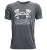 Under Armour Boys Tech Hybrid Print Fill Short Sleeve Shirt - Quick-Drying and Sweat-Wicking