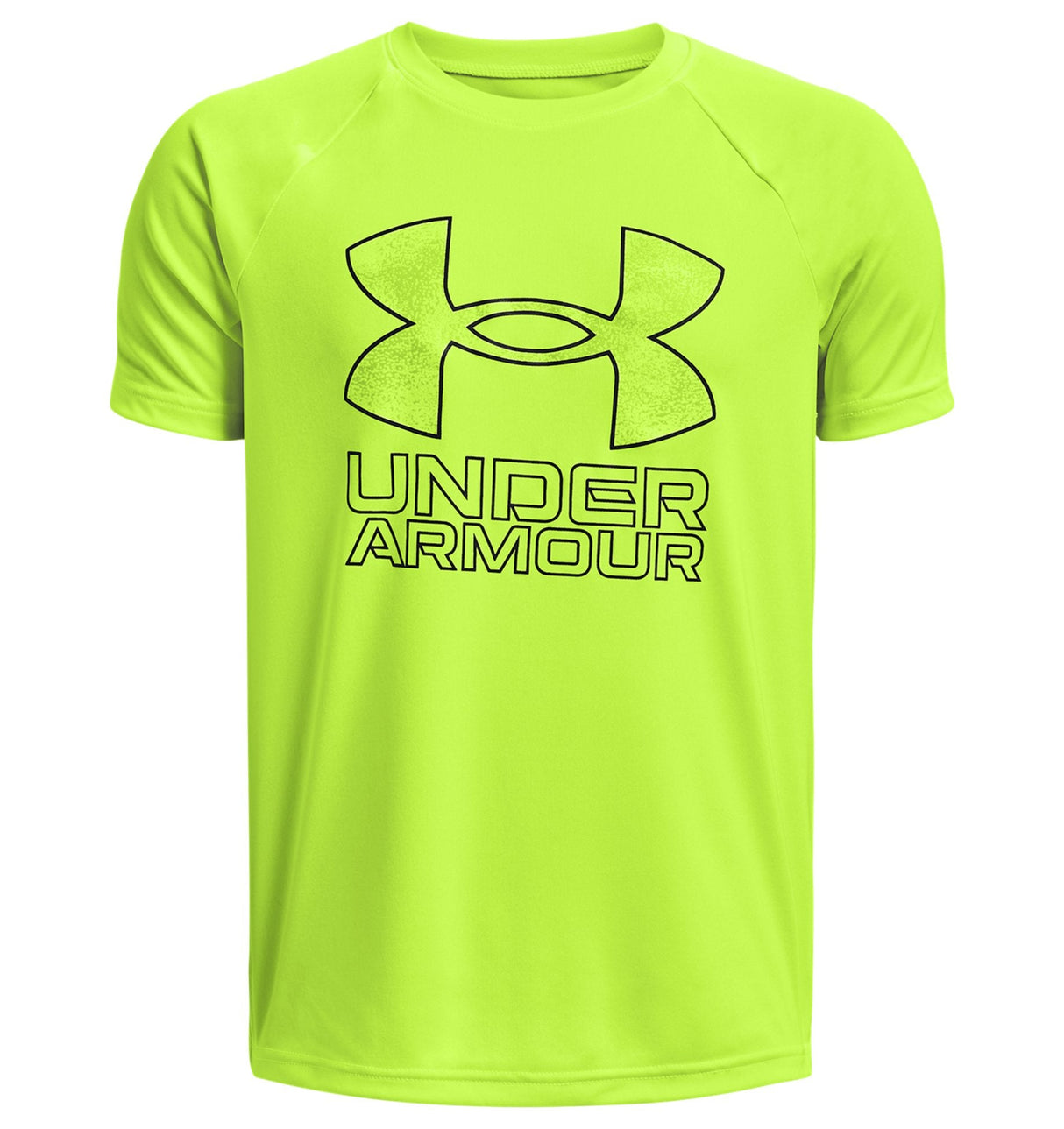 Under Armour Boys Tech Hybrid Print Fill Short Sleeve Shirt - Quick-Drying and Sweat-Wicking