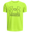 Under Armour Boys Tech Hybrid Print Fill Short Sleeve Shirt - Quick-Drying and Sweat-Wicking