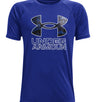 Under Armour Boys Tech Hybrid Print Fill Short Sleeve Shirt - Quick-Drying and Sweat-Wicking