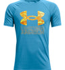 Under Armour Boys Tech Hybrid Print Fill Short Sleeve Shirt - Quick-Drying and Sweat-Wicking