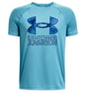 Under Armour Boys Tech Hybrid Print Fill Short Sleeve Shirt - Quick-Drying and Sweat-Wicking