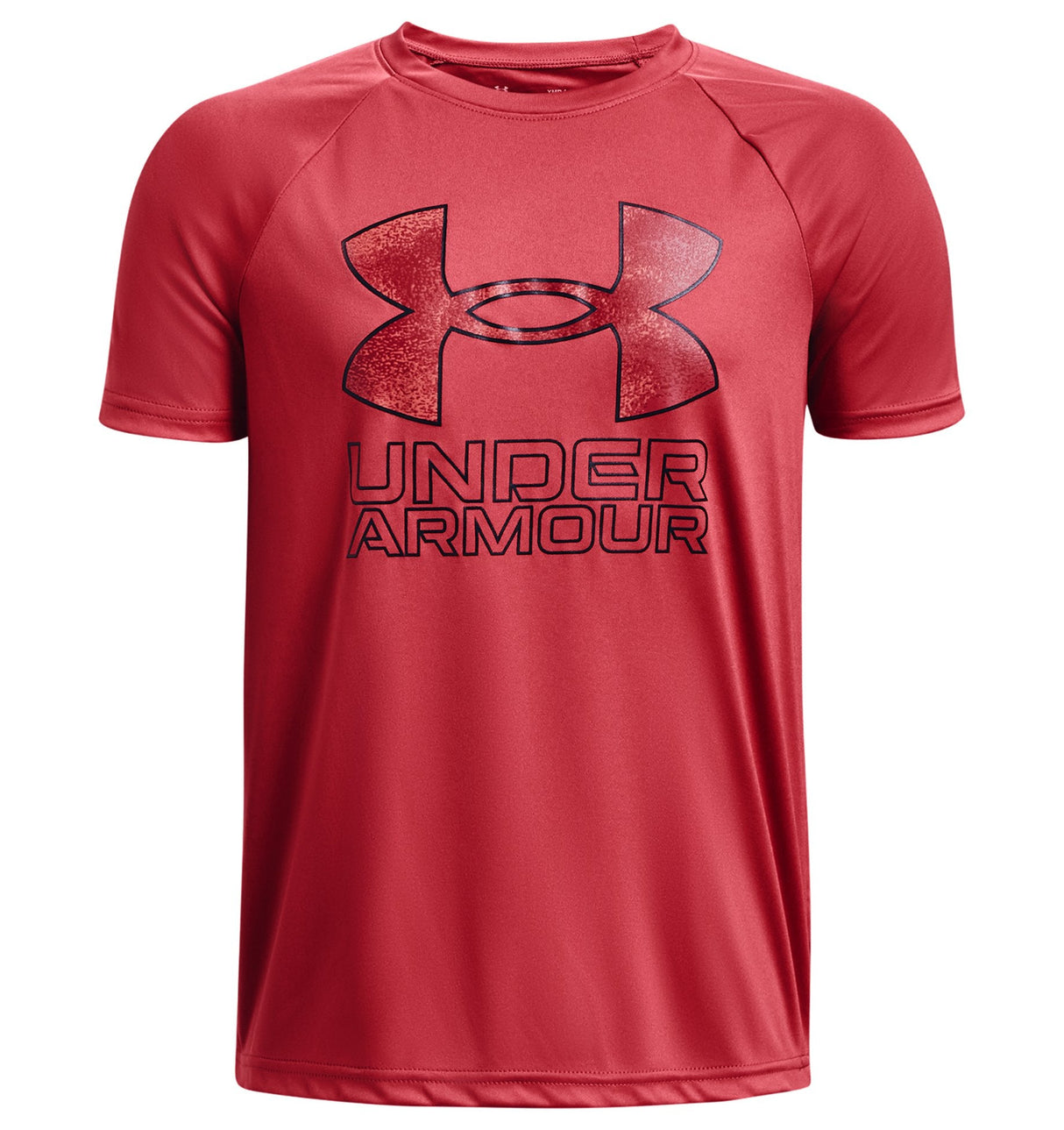 Under Armour Boys Tech Hybrid Print Fill Short Sleeve Shirt - Quick-Drying and Sweat-Wicking