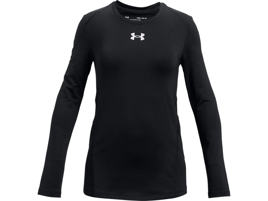 Under Armour Girls ColdGear Crew Long Sleeve - Dual-layer Fabric with Moisture Wicking