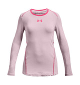 Under Armour Girls ColdGear Crew Long Sleeve - Dual-layer Fabric with Moisture Wicking
