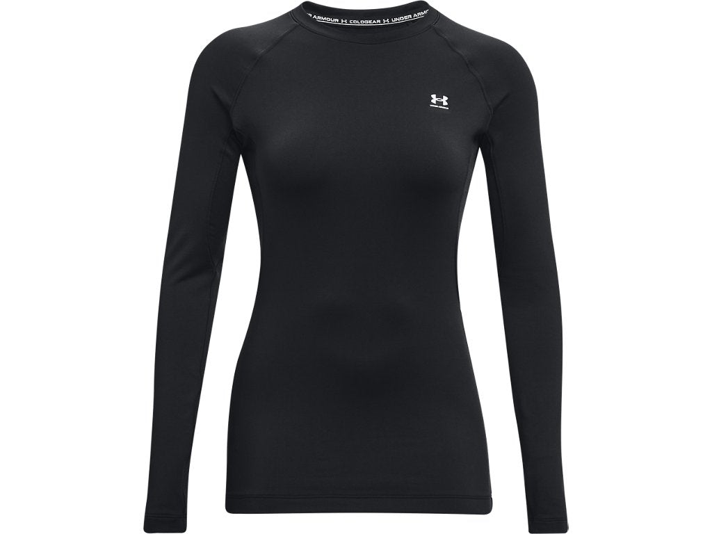 Under Armour Womens ColdGear Authentics Crew Baselayer - Dual-Layer Fabric
