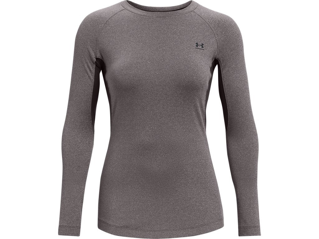 Under Armour Womens ColdGear Authentics Crew Baselayer - Dual-Layer Fabric