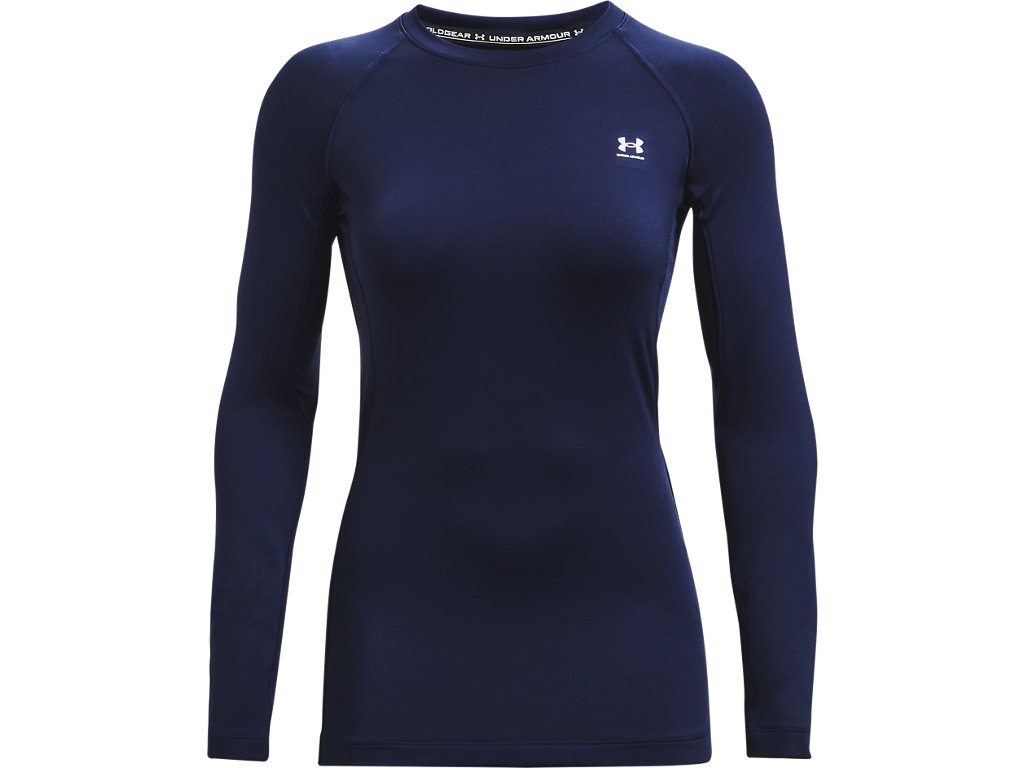 Under Armour Womens ColdGear Authentics Crew Baselayer - Dual-Layer Fabric