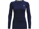 Under Armour Womens ColdGear Authentics Crew Baselayer - Dual-Layer Fabric