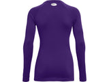 Under Armour Womens ColdGear Authentics Crew Baselayer - Dual-Layer Fabric